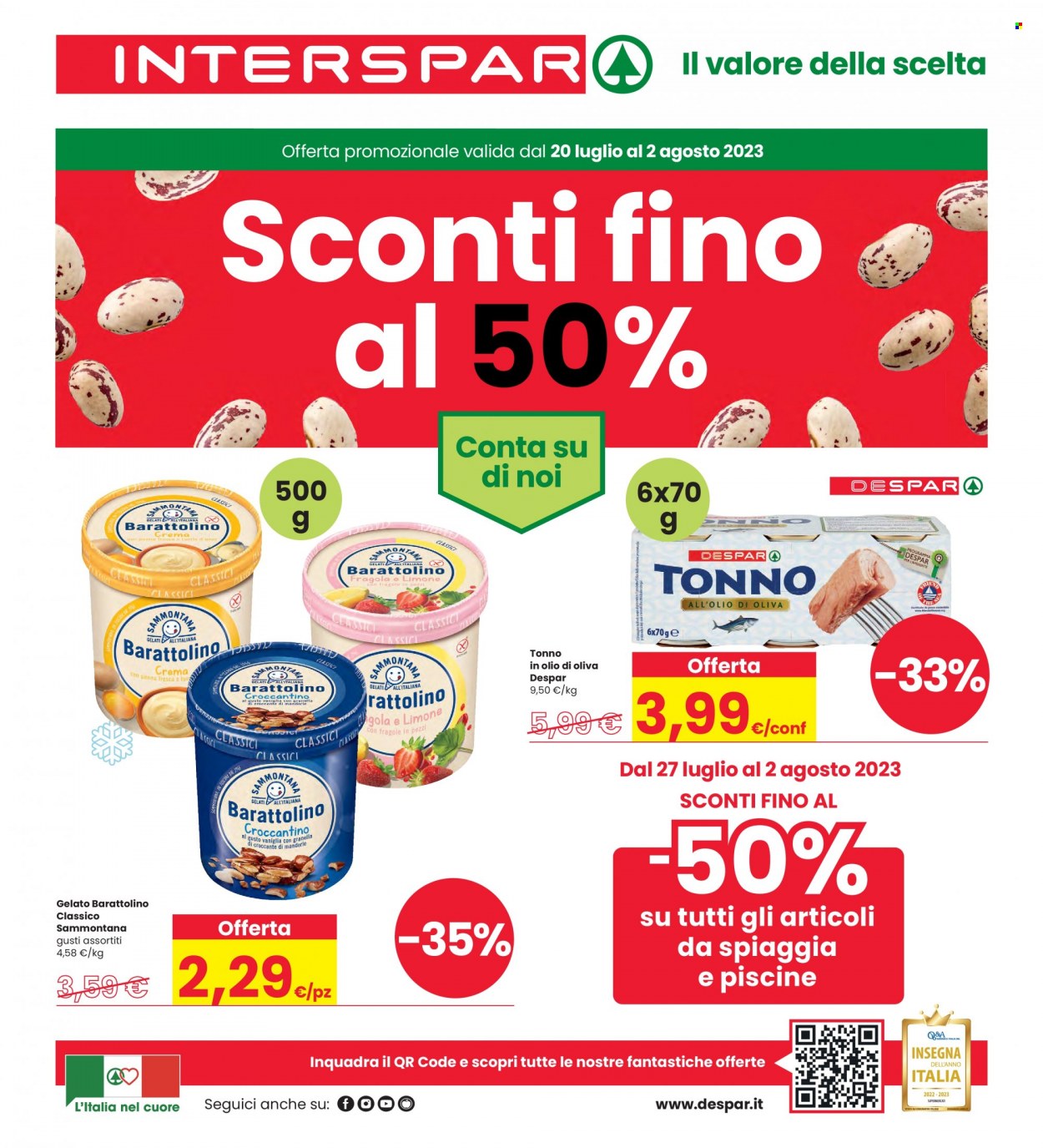 Volantino Interspar - 20/7/2023 - 2/8/2023. Pagina 1