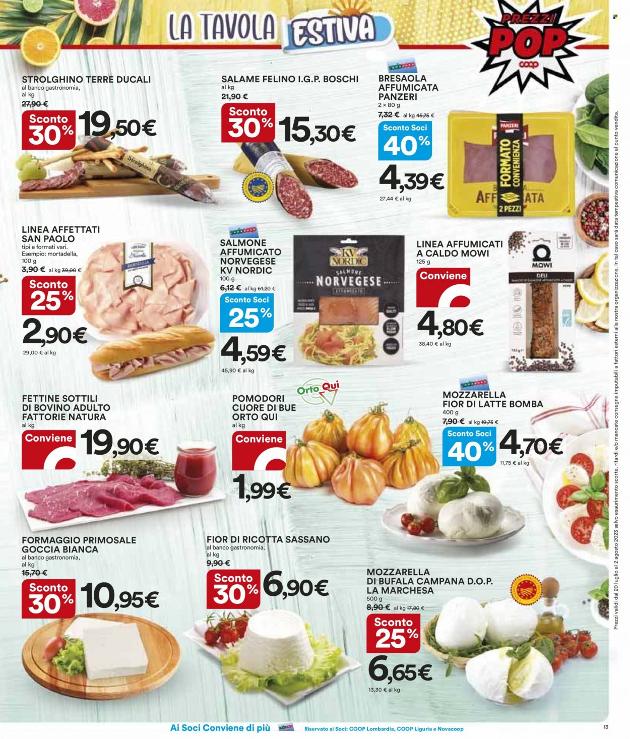 Volantino Coop - 20/7/2023 - 2/8/2023. Pagina 13