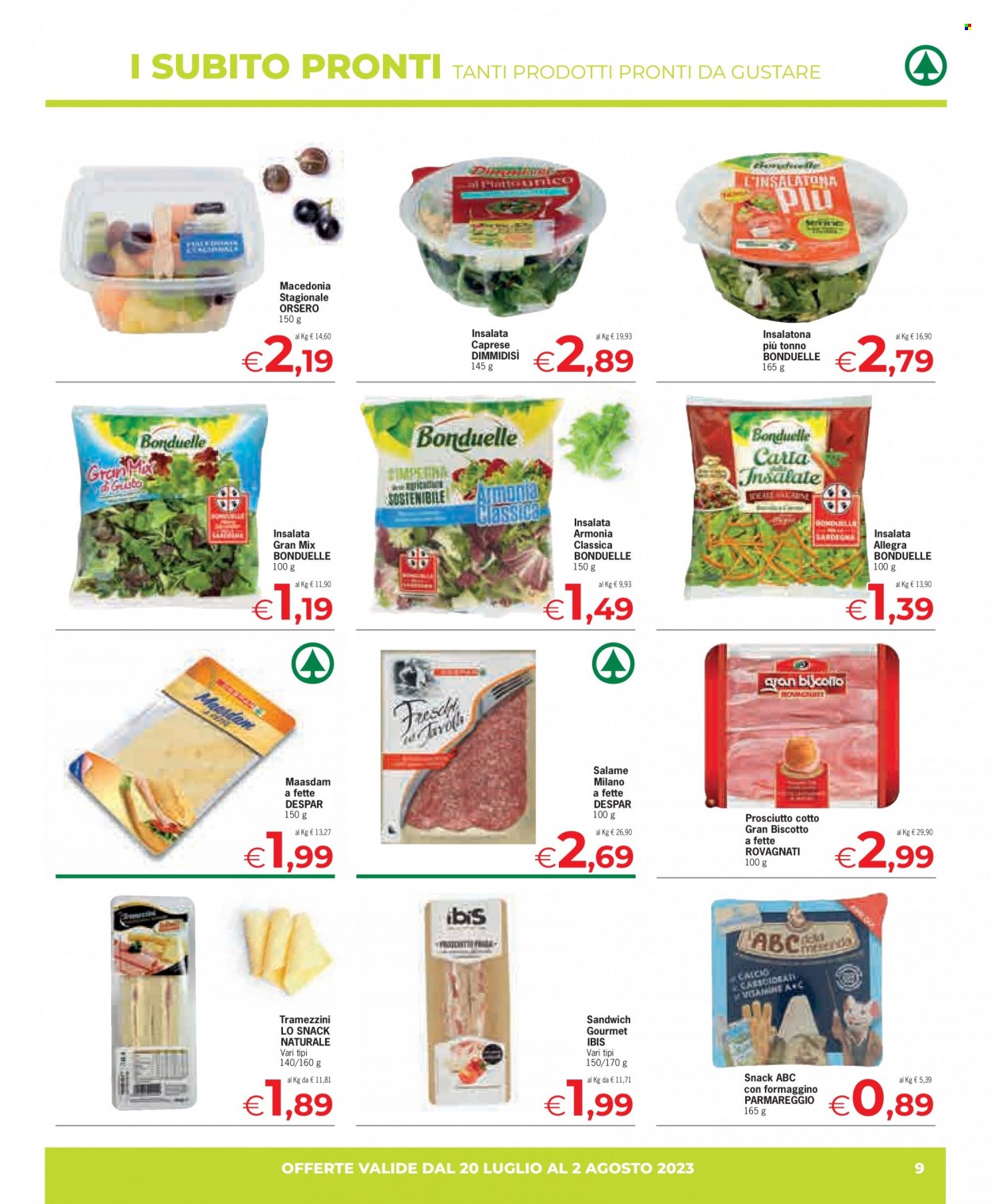 Volantino Eurospar - 20/7/2023 - 2/8/2023. Pagina 9