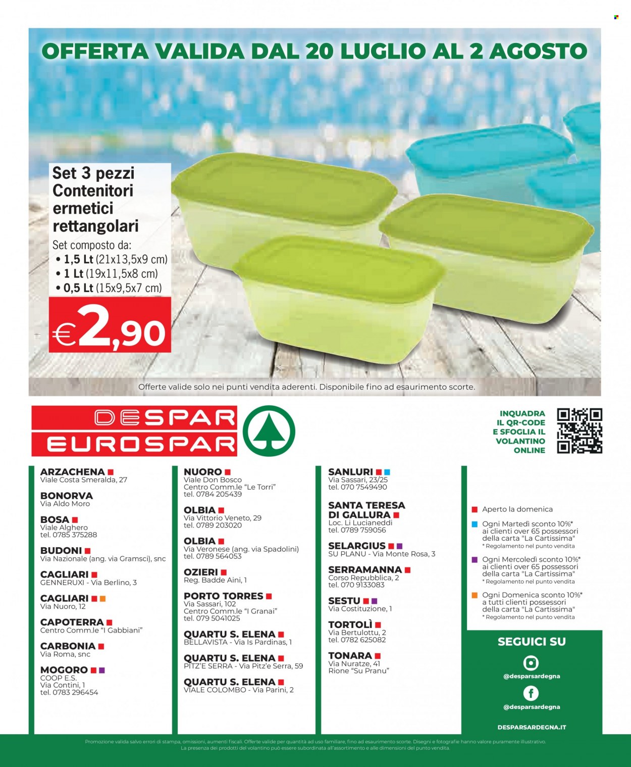 Volantino Eurospar - 20/7/2023 - 2/8/2023. Pagina 20