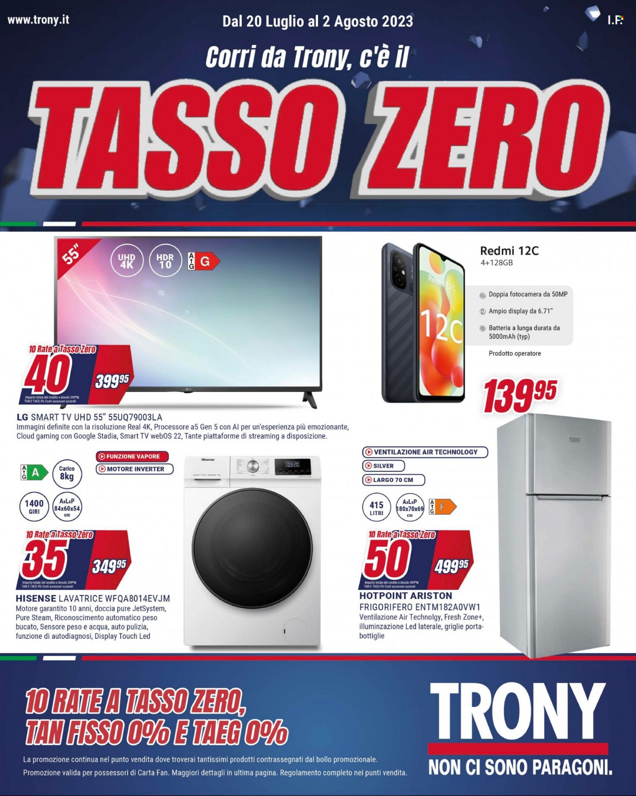 Volantino Trony - 20/7/2023 - 2/8/2023. Pagina 1
