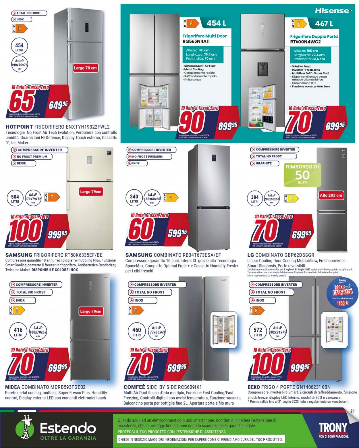 Volantino Trony - 20/7/2023 - 2/8/2023. Pagina 21