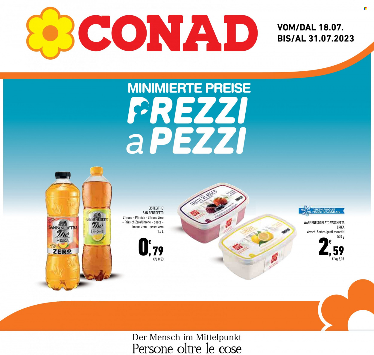 Volantino Conad - 18/7/2023 - 31/7/2023. Pagina 1