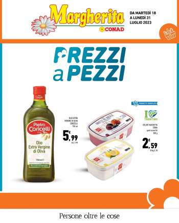 Volantino Margherita Conad - 18/7/2023 - 31/7/2023.