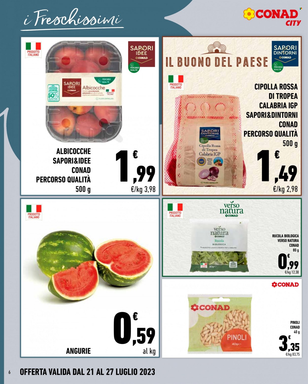 Volantino Conad City - 21/7/2023 - 27/7/2023. Pagina 6