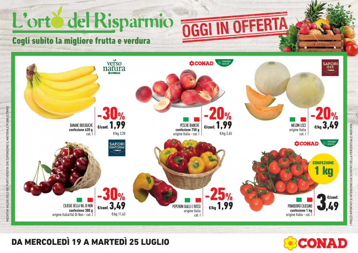 Volantino Conad - 19/7/2023 - 25/7/2023. Pagina 1