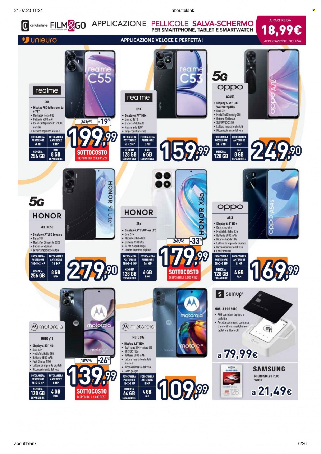 Volantino Unieuro - 21/7/2023 - 30/7/2023. Pagina 6