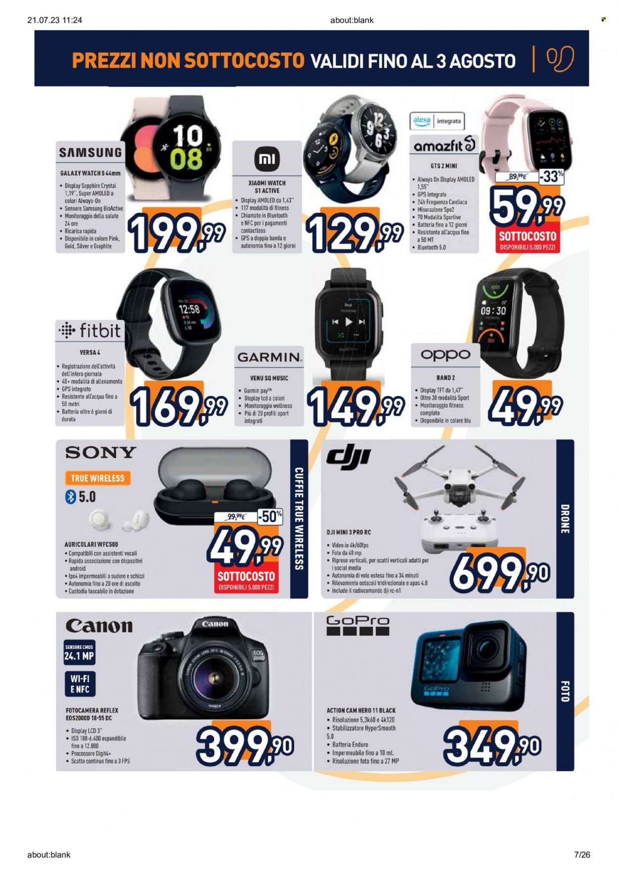 Volantino Unieuro - 21/7/2023 - 30/7/2023. Pagina 7