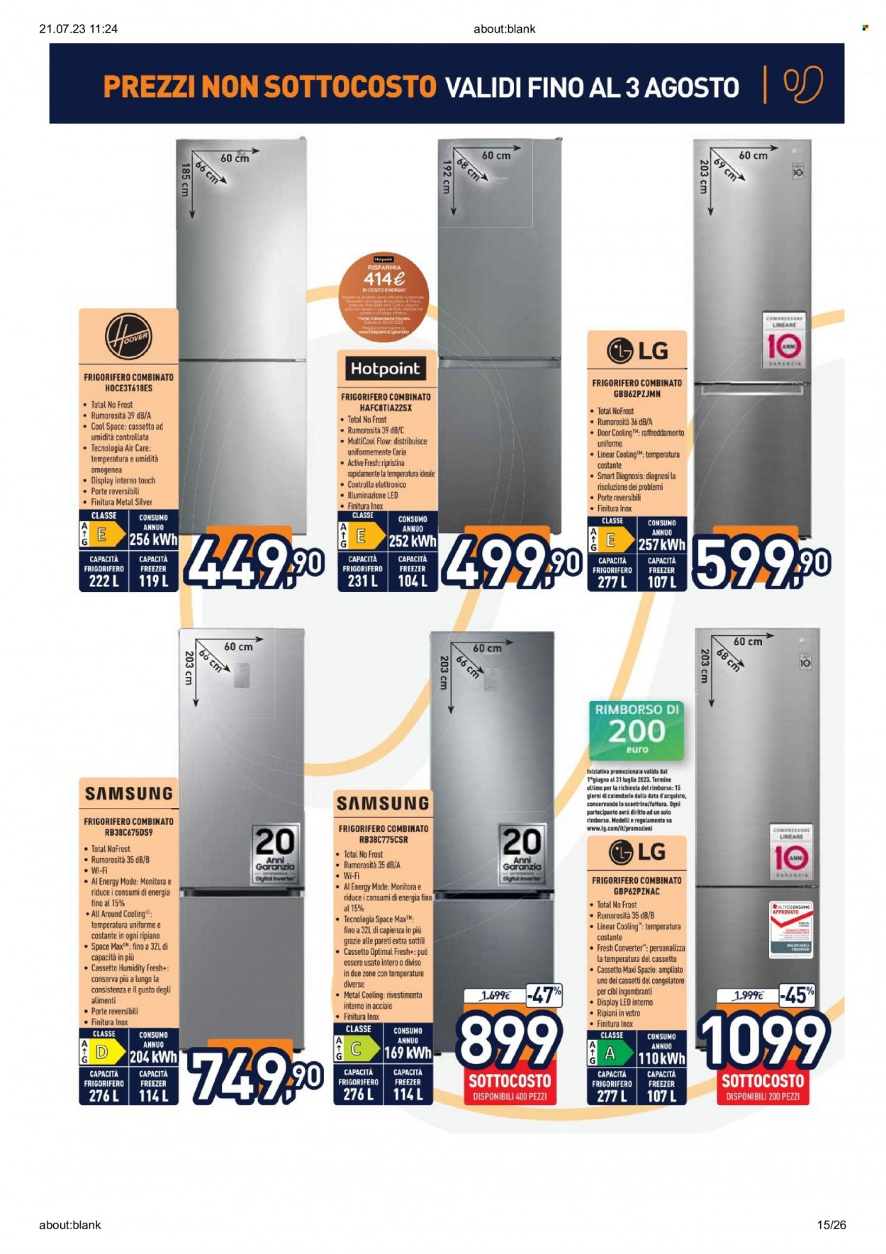 Volantino Unieuro - 21/7/2023 - 30/7/2023. Pagina 15