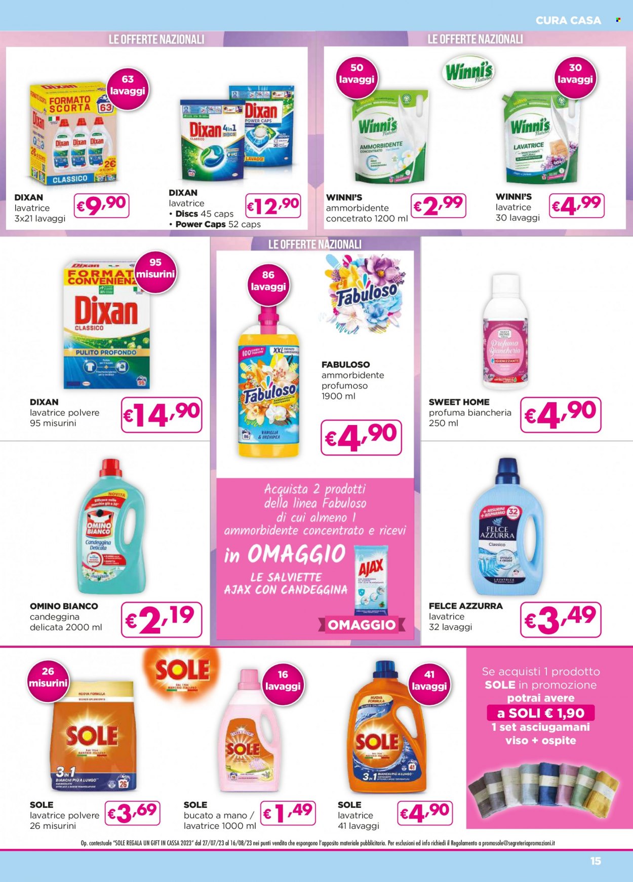 Volantino Acqua & Sapone - 27/7/2023 - 16/8/2023. Pagina 15