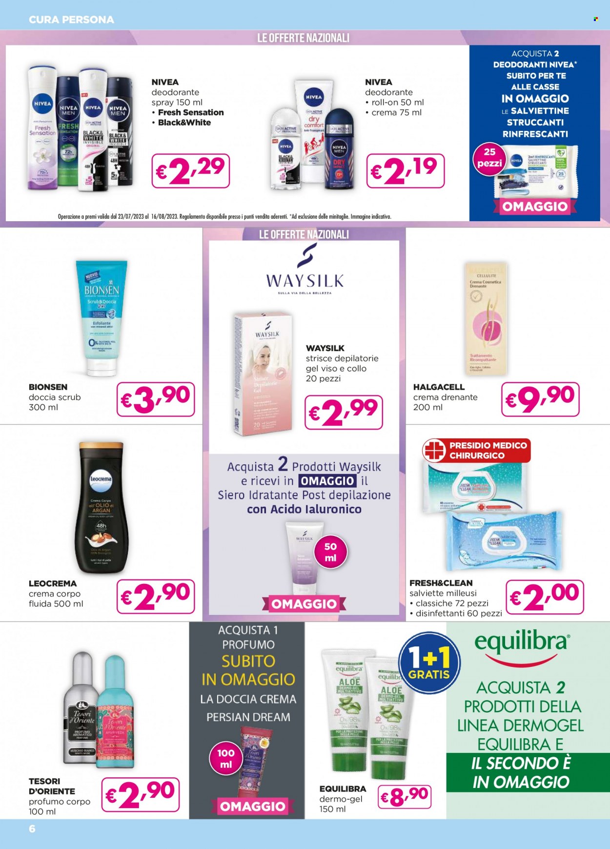 Volantino Acqua & Sapone - 27/7/2023 - 16/8/2023. Pagina 6