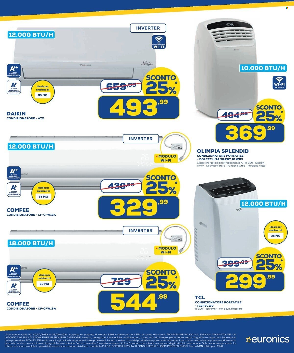 Volantino Euronics - 20/7/2023 - 3/8/2023. Pagina 9
