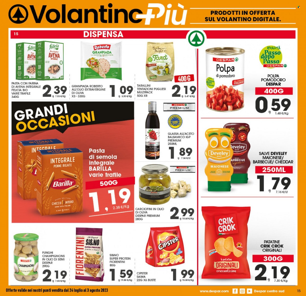 Volantino Eurospar - 24/7/2023 - 3/8/2023. Pagina 15