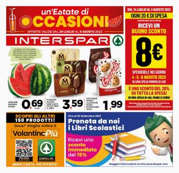 Volantino Interspar - 24/7/2023 - 6/8/2023.