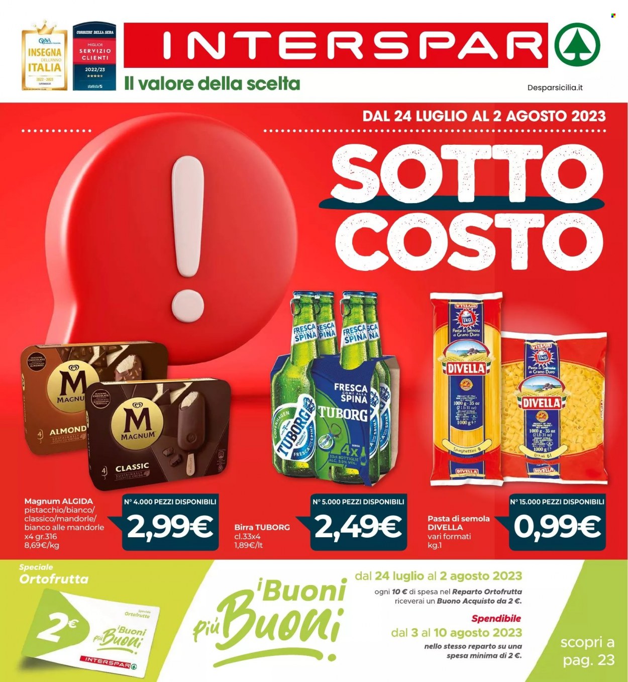 Volantino Interspar - 24/7/2023 - 2/8/2023. Pagina 1