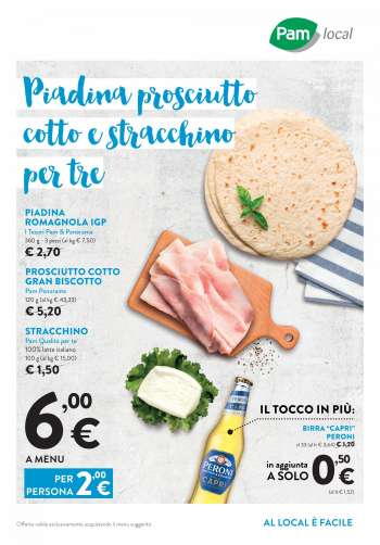 Volantino Pam local.
