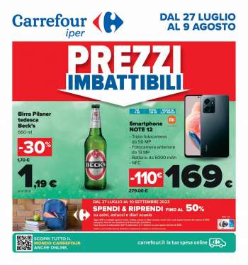 Volantino Carrefour - 27/7/2023 - 9/8/2023.