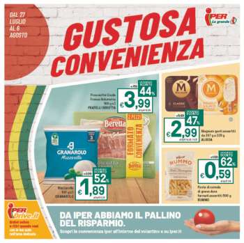 Volantino Iper, La grande i - 27/7/2023 - 6/8/2023.