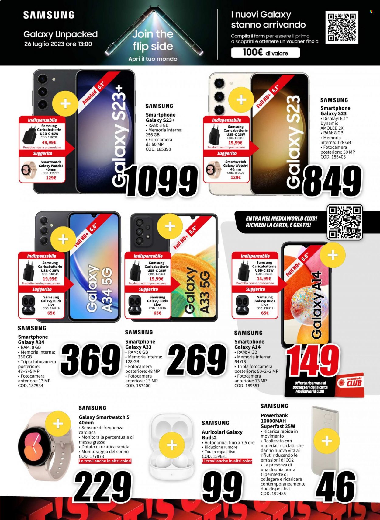 Volantino MediaWorld - 21/7/2023 - 31/7/2023. Pagina 3