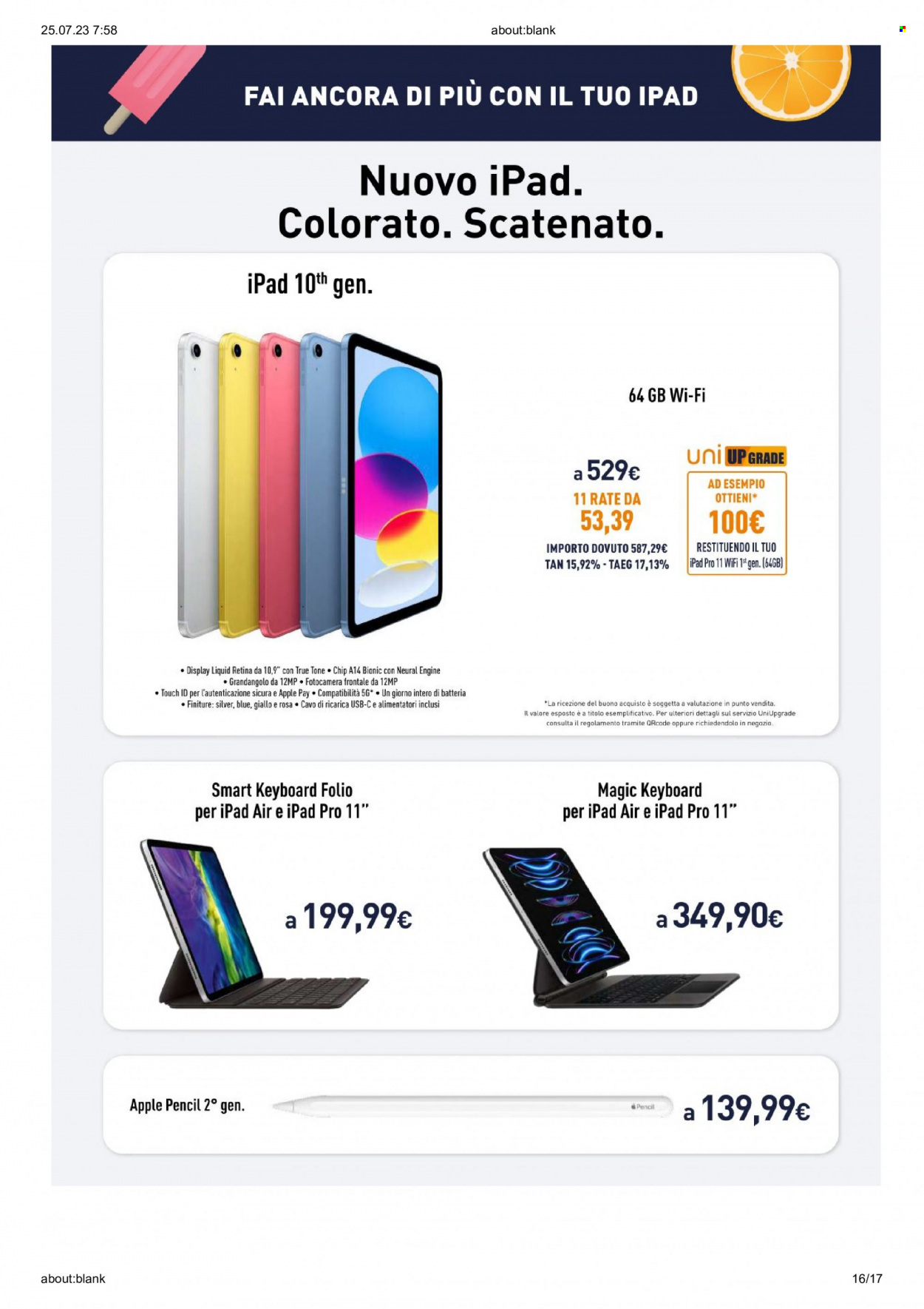 Volantino Unieuro - 24/7/2023 - 30/7/2023. Pagina 16