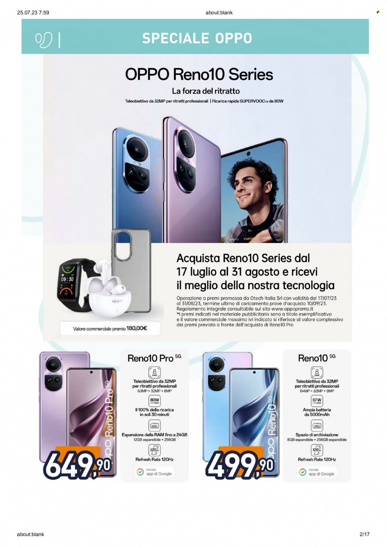 Volantino Unieuro - 21/7/2023 - 3/8/2023. Pagina 2