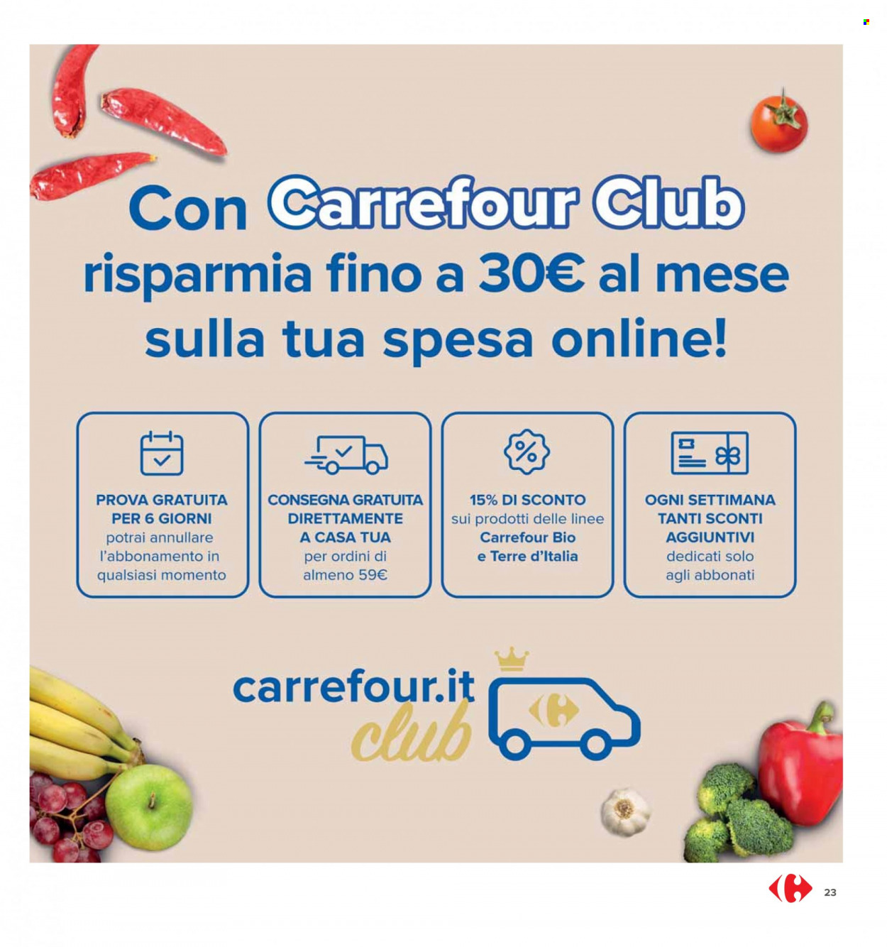 Leták Carrefour - 27.7.2023 - 9.8.2023. Strana 23