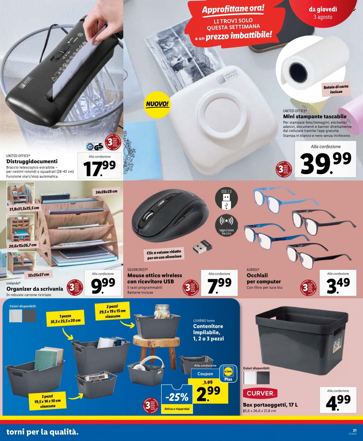 Volantino Lidl - 31/7/2023 - 6/8/2023. Pagina 21