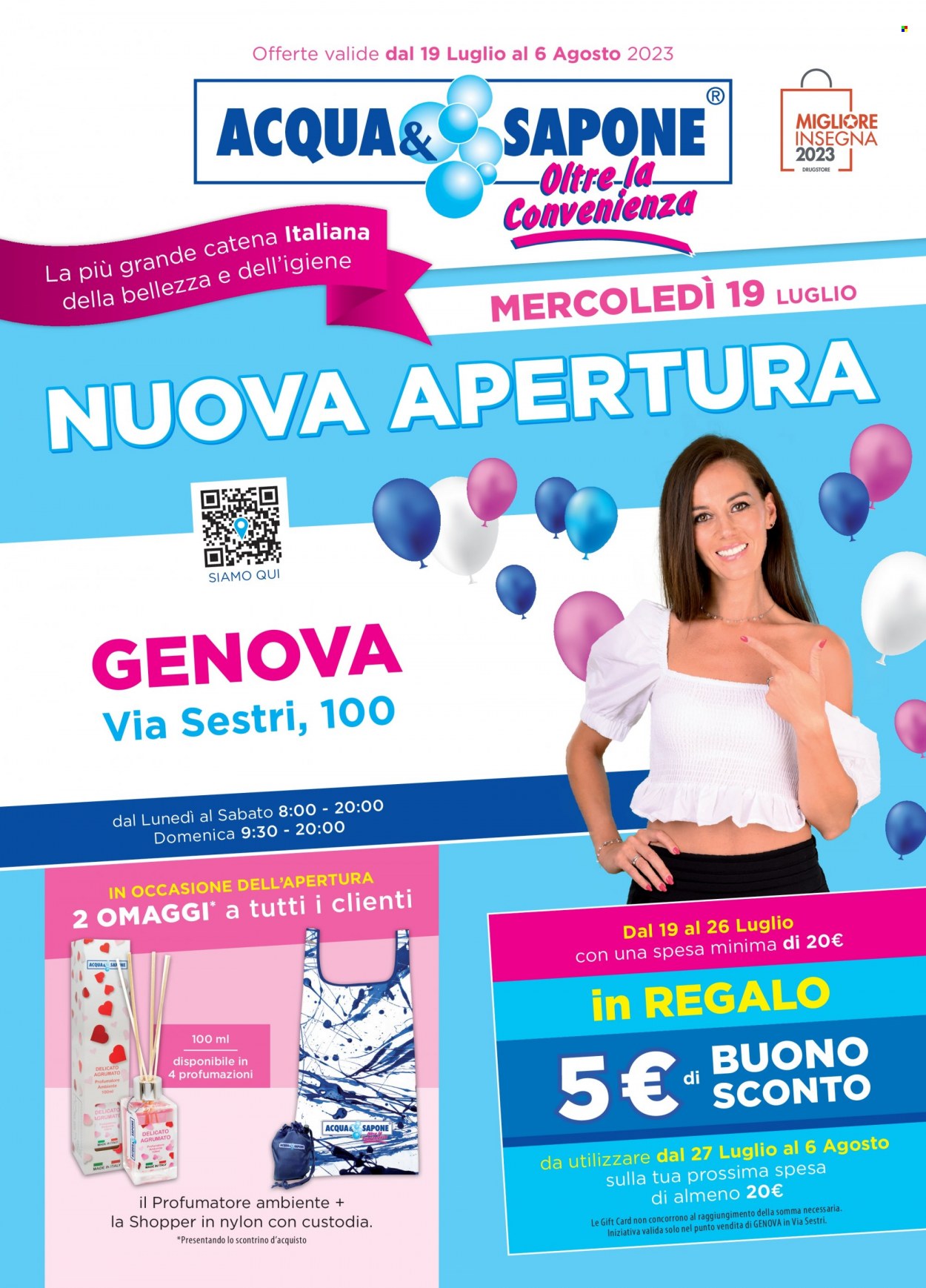 Volantino Acqua & Sapone - 19/7/2023 - 6/8/2023. Pagina 1