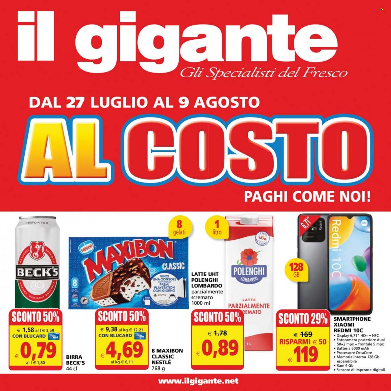 Volantino Il Gigante - 27/7/2023 - 9/8/2023. Pagina 1