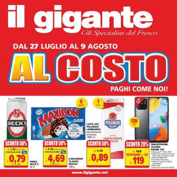 Volantino Il Gigante - 27/7/2023 - 9/8/2023.