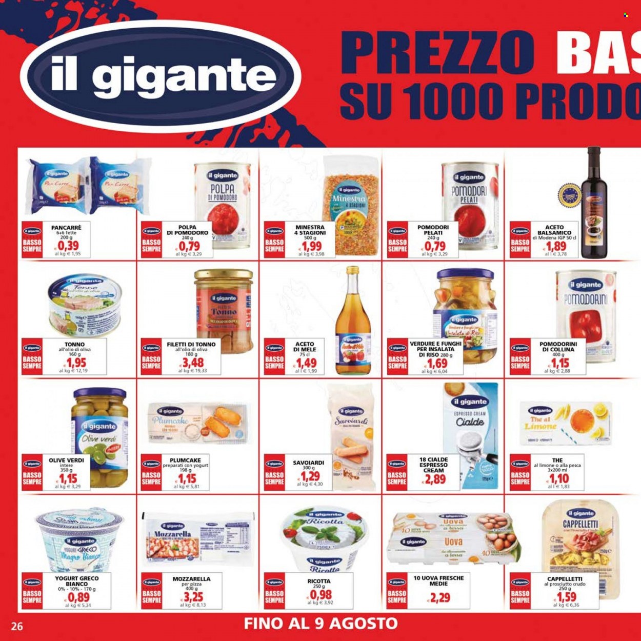 Volantino Il Gigante - 27/7/2023 - 9/8/2023. Pagina 26