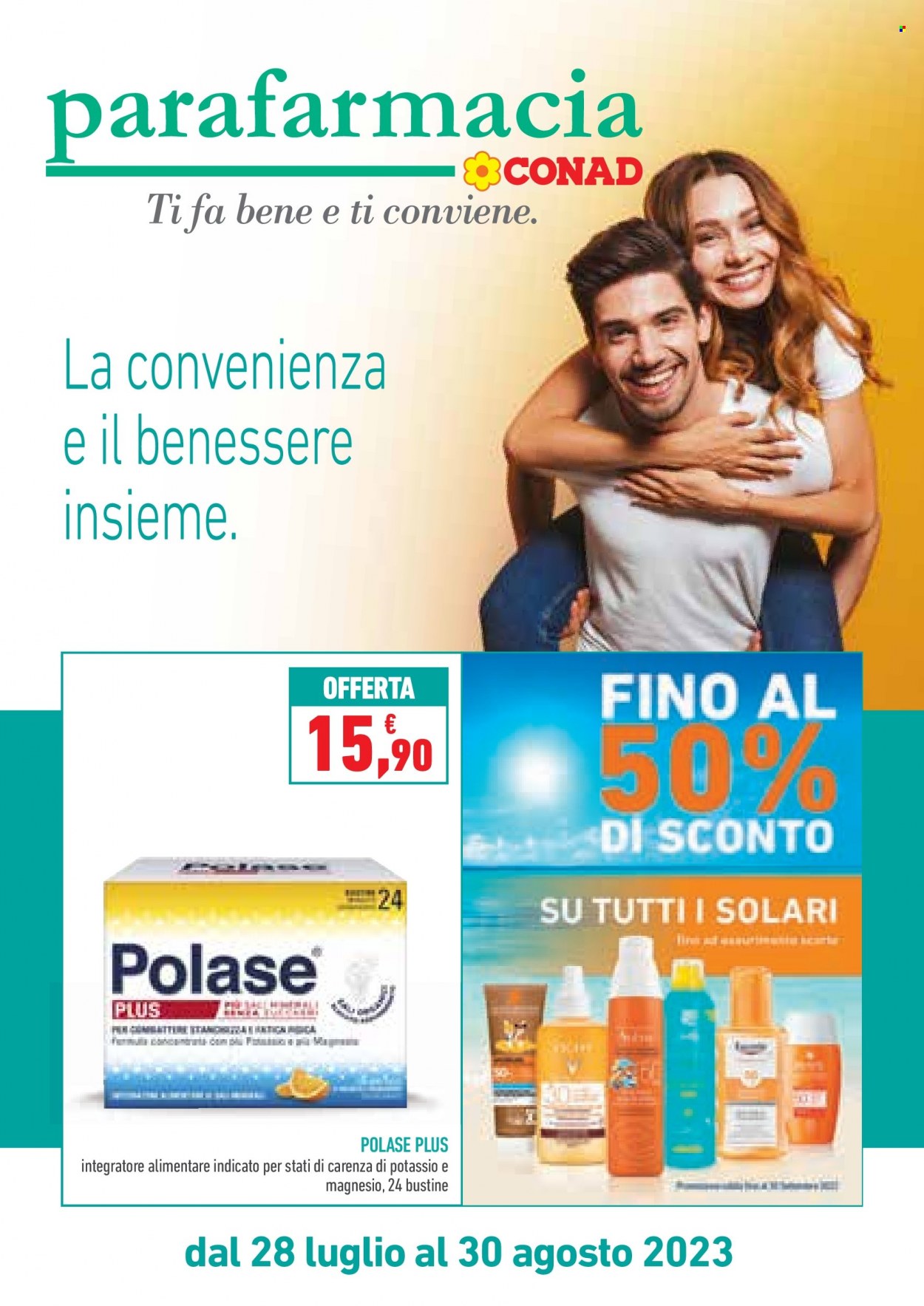 Volantino Conad - 28/7/2023 - 30/8/2023. Pagina 1