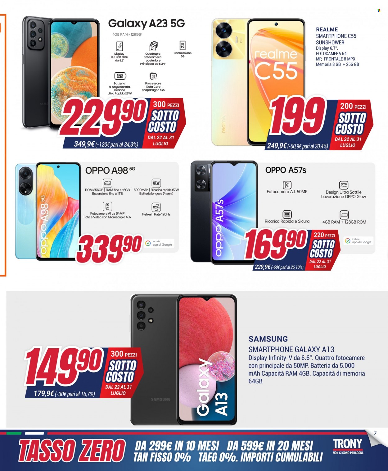 Volantino Trony - 22/7/2023 - 31/7/2023. Pagina 7
