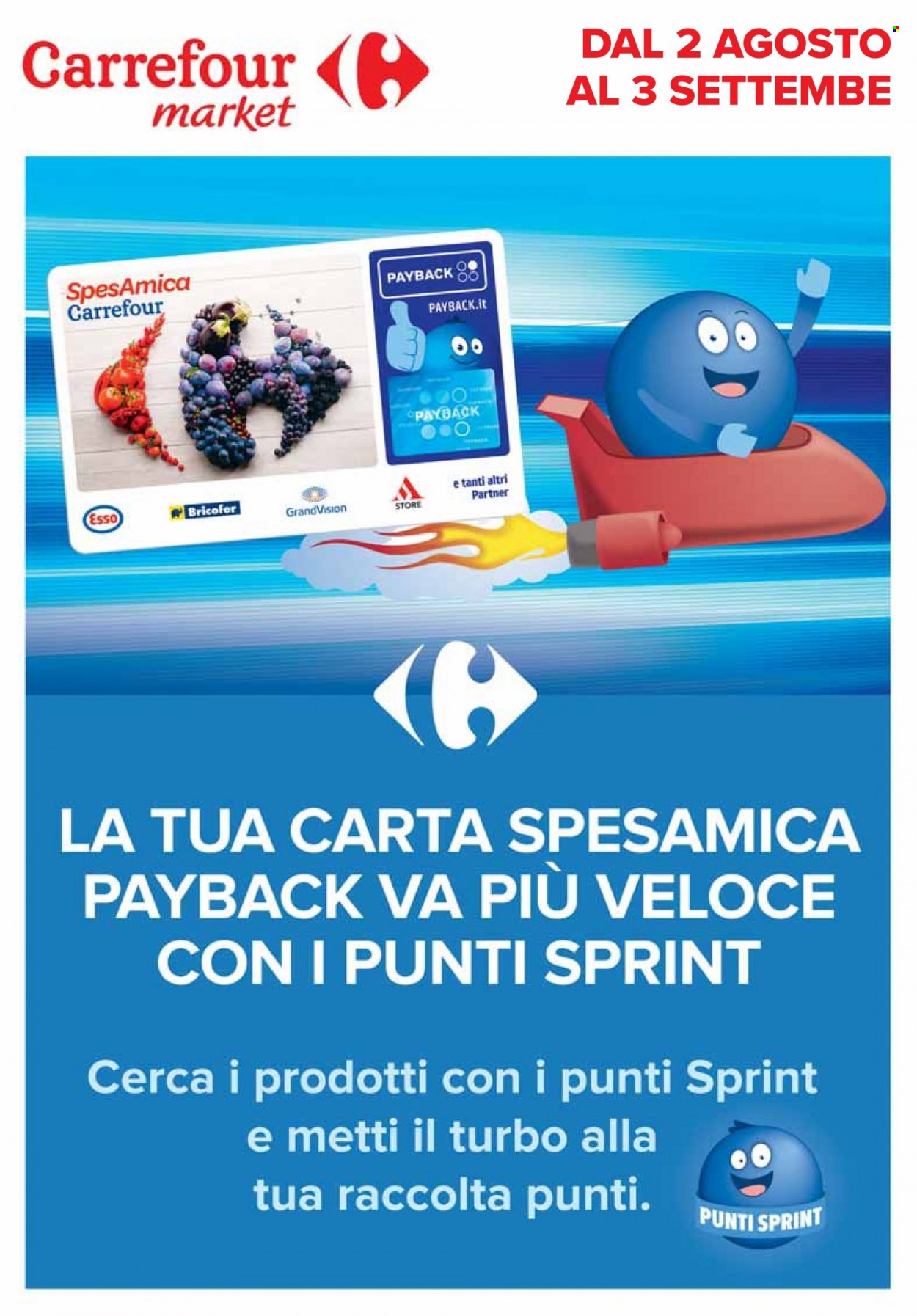Volantino Carrefour - 2/8/2023 - 3/9/2023. Pagina 1