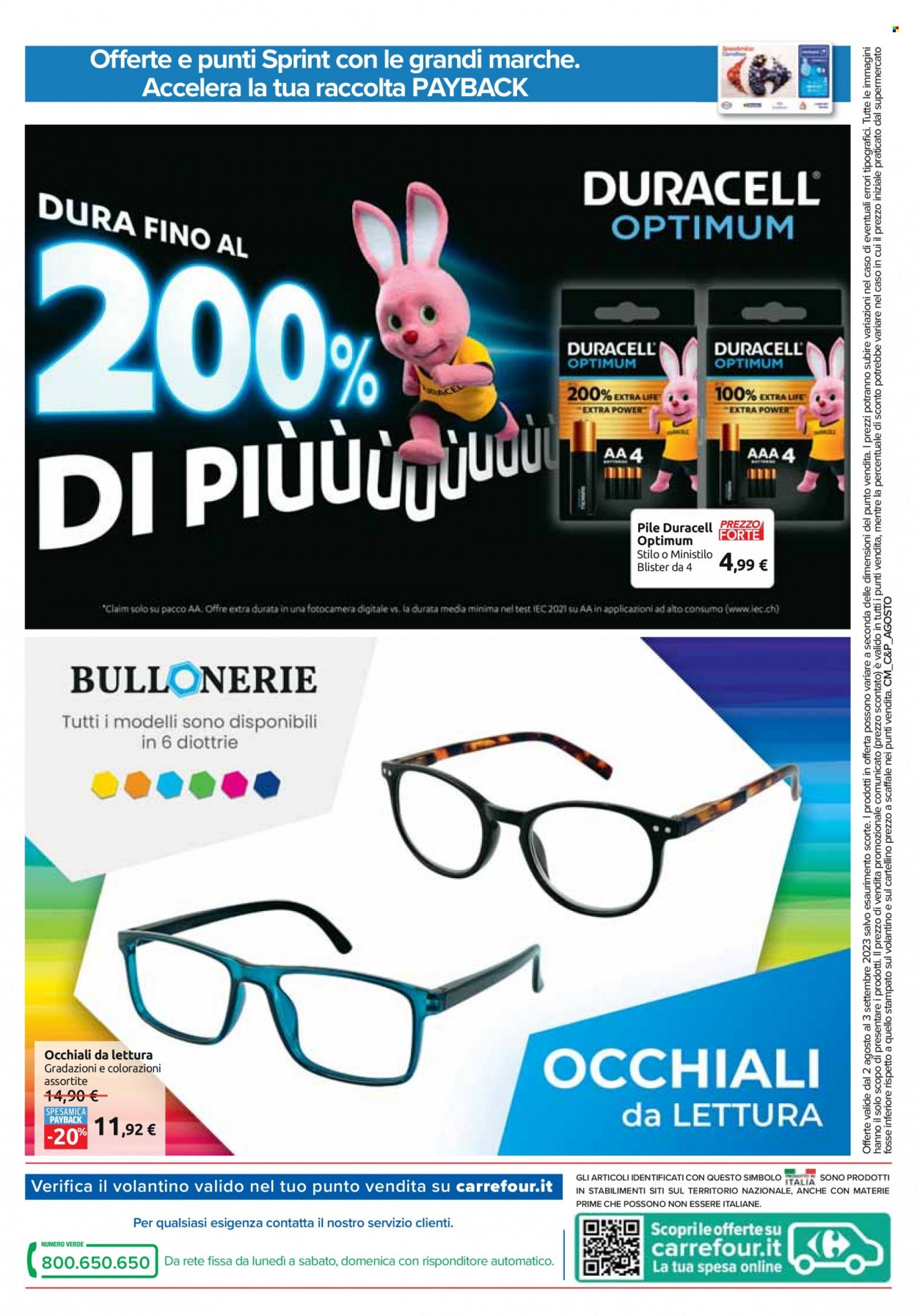 Volantino Carrefour - 2/8/2023 - 3/9/2023. Pagina 12