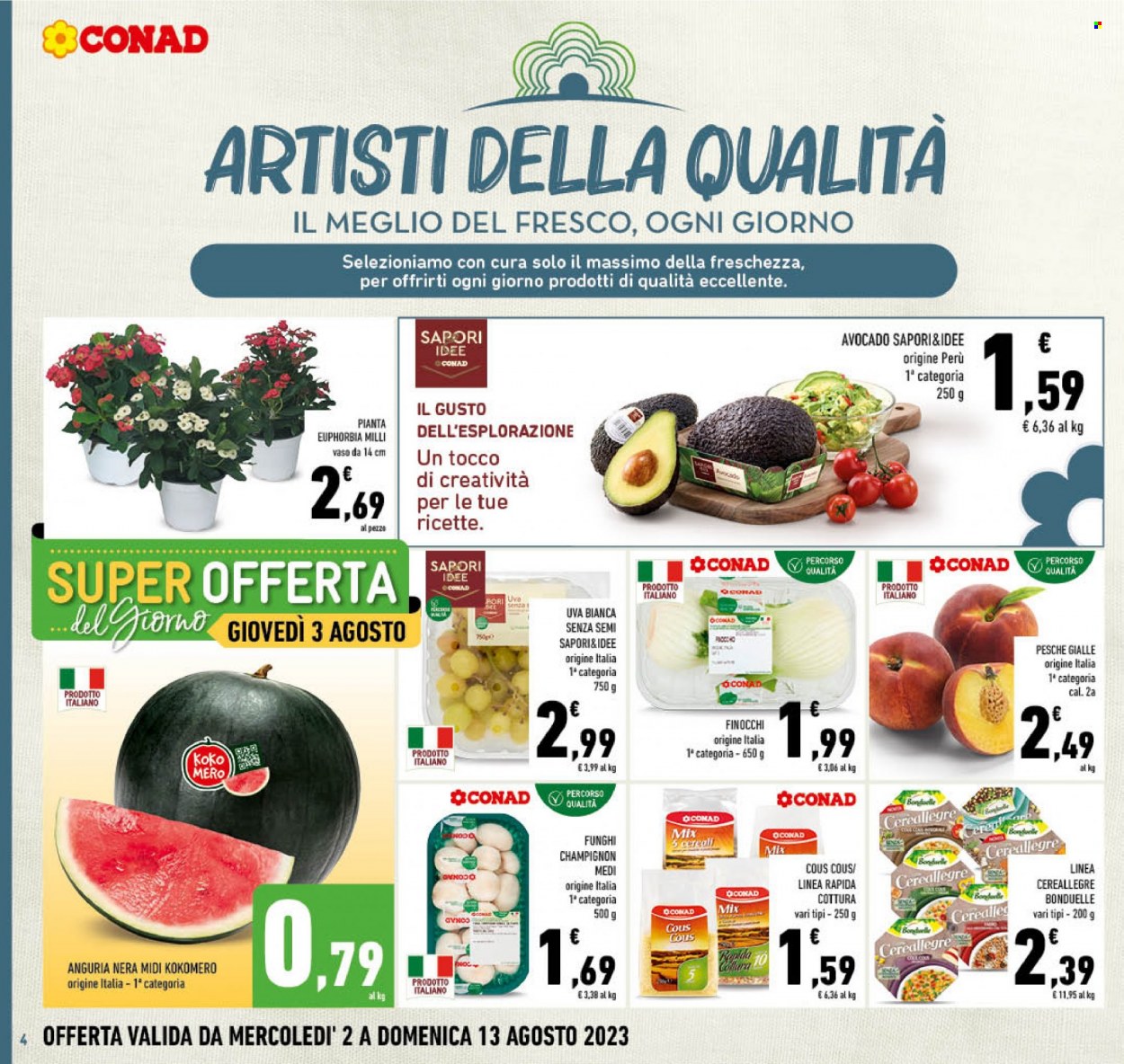 Volantino Conad - 2/8/2023 - 13/8/2023. Pagina 4