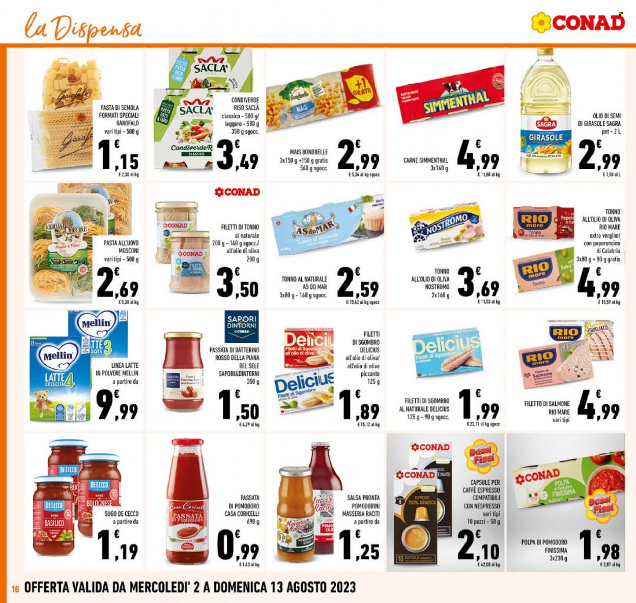 Volantino Conad - 2/8/2023 - 13/8/2023. Pagina 16