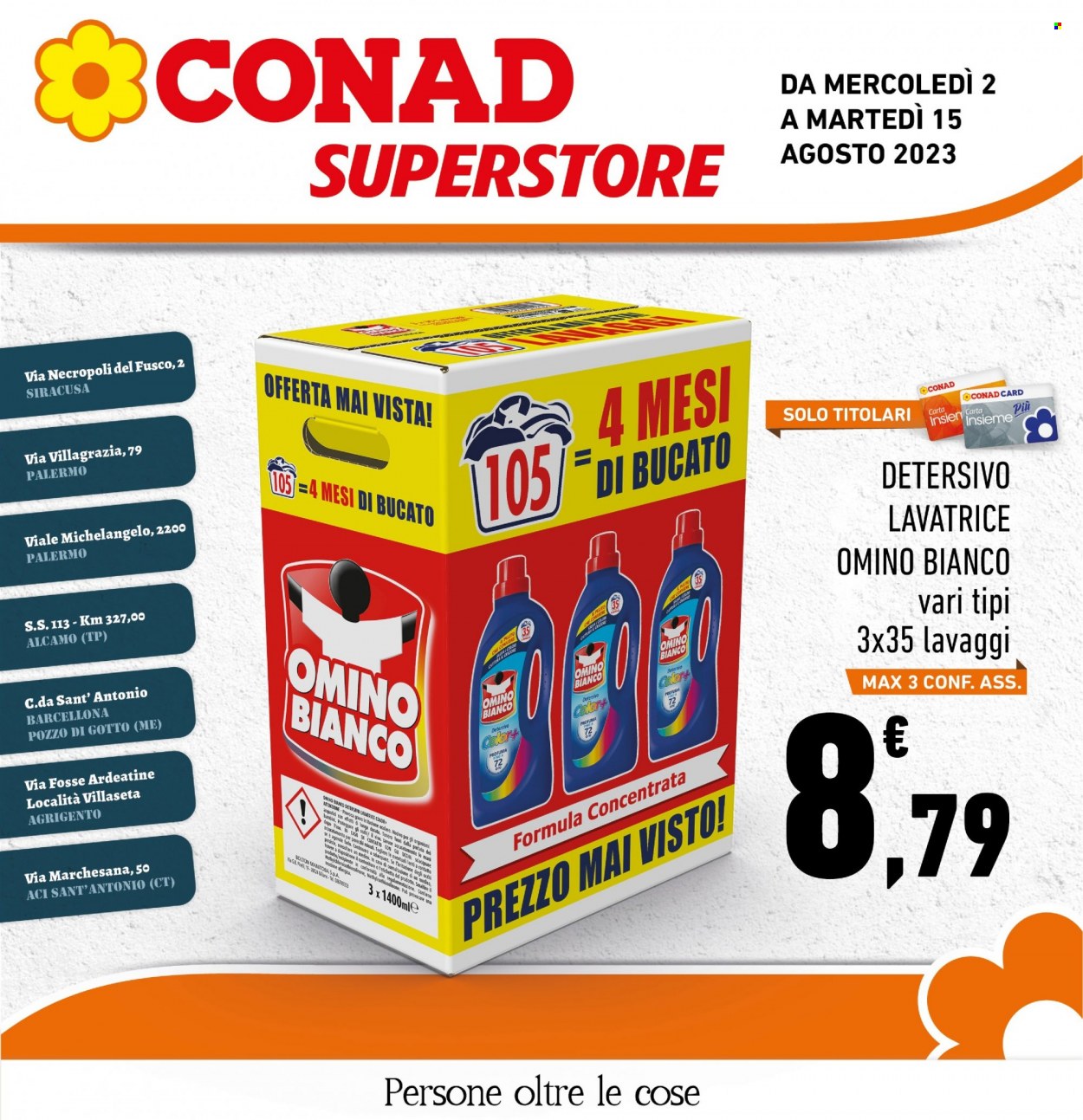 Volantino Conad Superstore - 2/8/2023 - 15/8/2023. Pagina 1