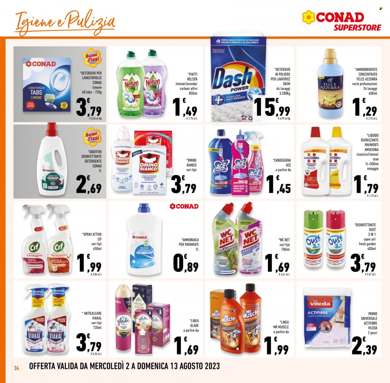 Volantino Conad Superstore - 2/8/2023 - 15/8/2023. Pagina 34