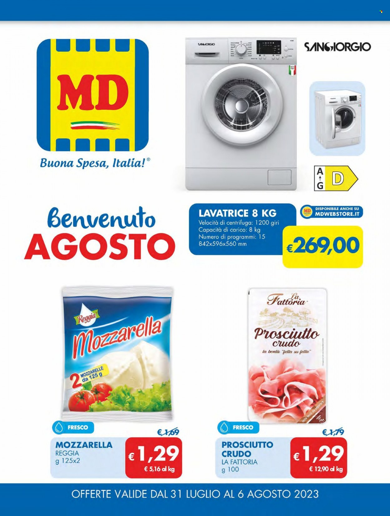 Volantino MD Discount - 31/7/2023 - 6/8/2023. Pagina 1