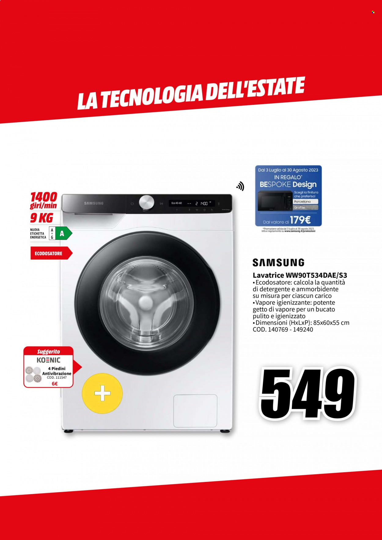 Volantino MediaWorld - 1/8/2023 - 9/8/2023. Pagina 35