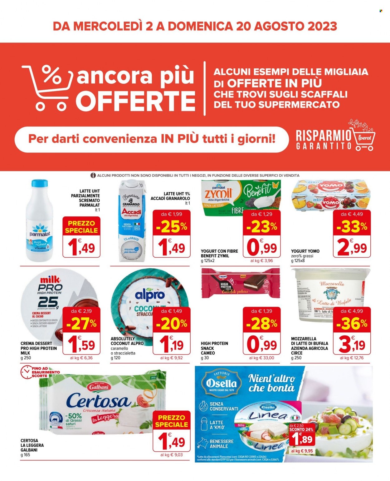 Volantino Iperal - 2/8/2023 - 20/8/2023. Pagina 1