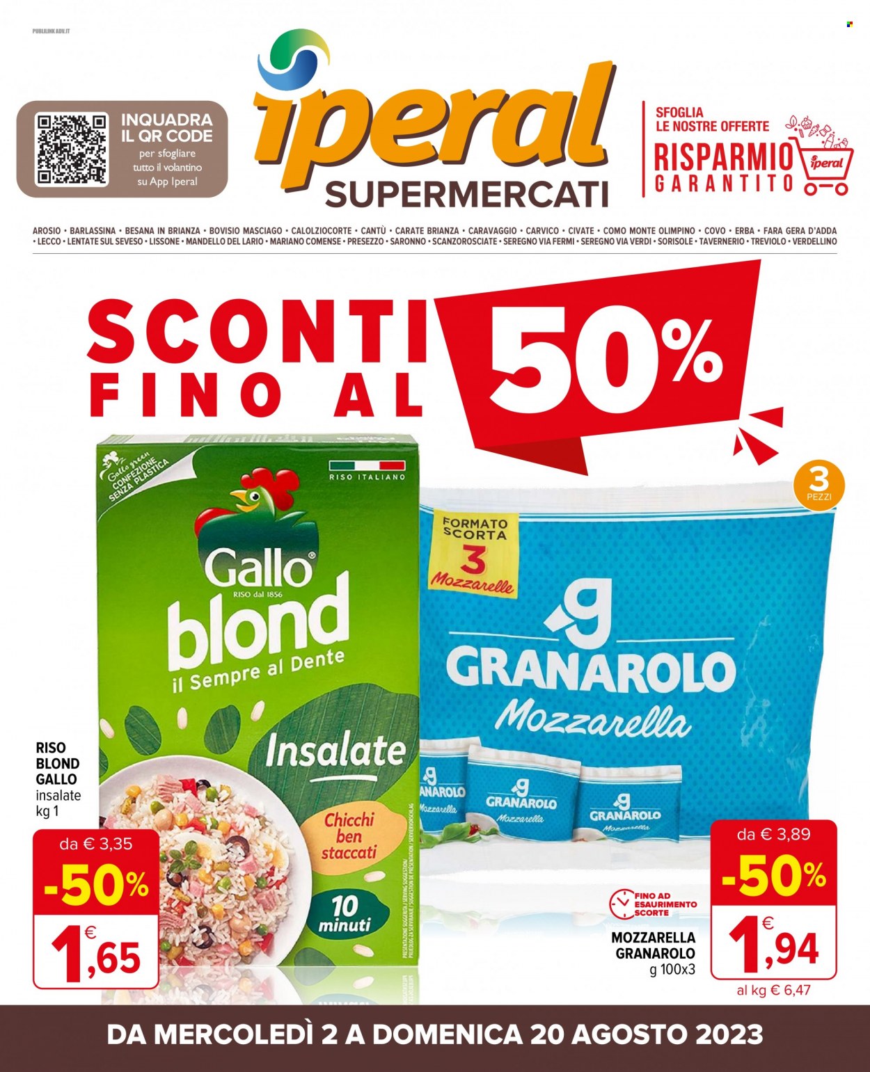 Volantino Iperal - 2/8/2023 - 20/8/2023. Pagina 1