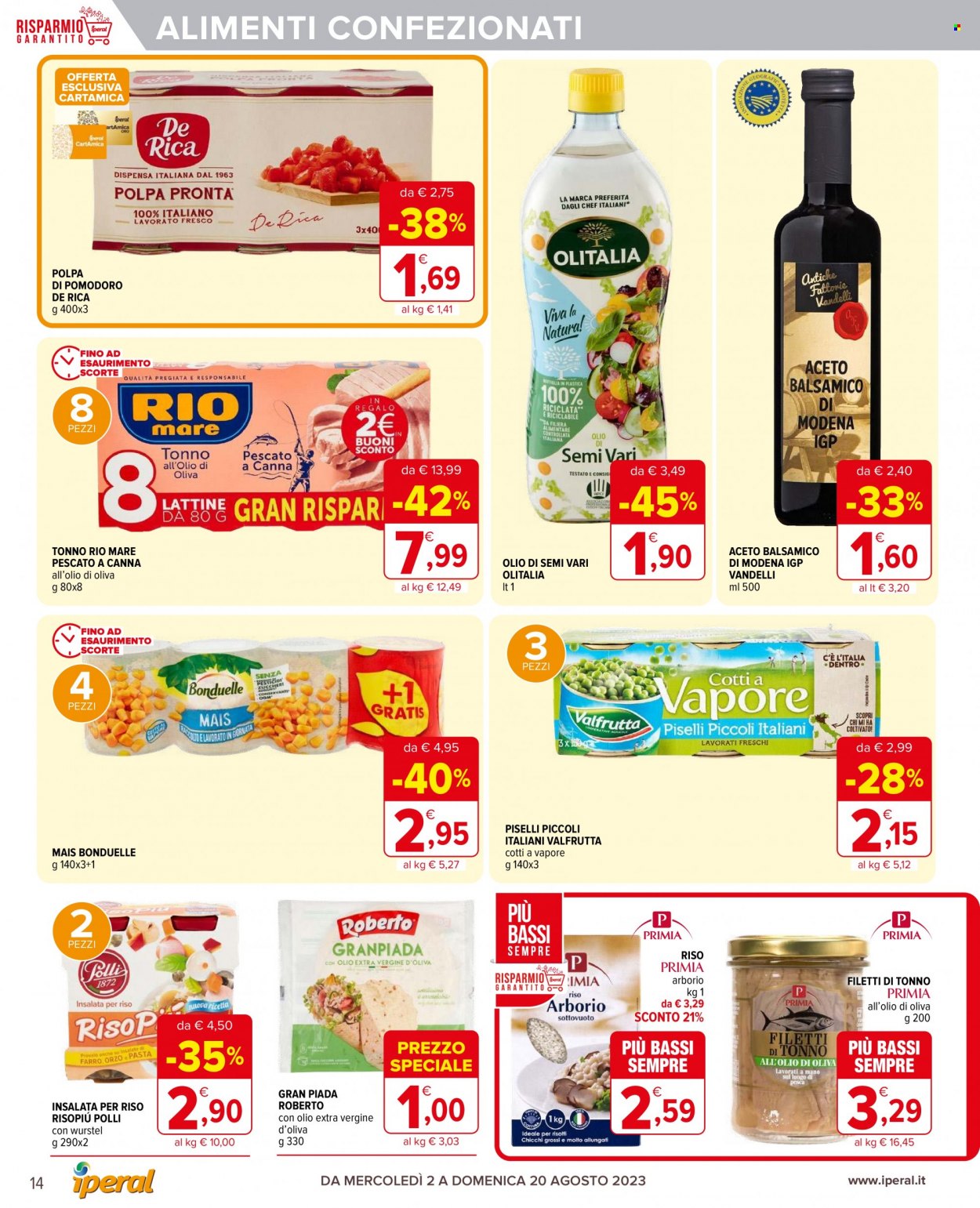 Volantino Iperal - 2/8/2023 - 20/8/2023. Pagina 14