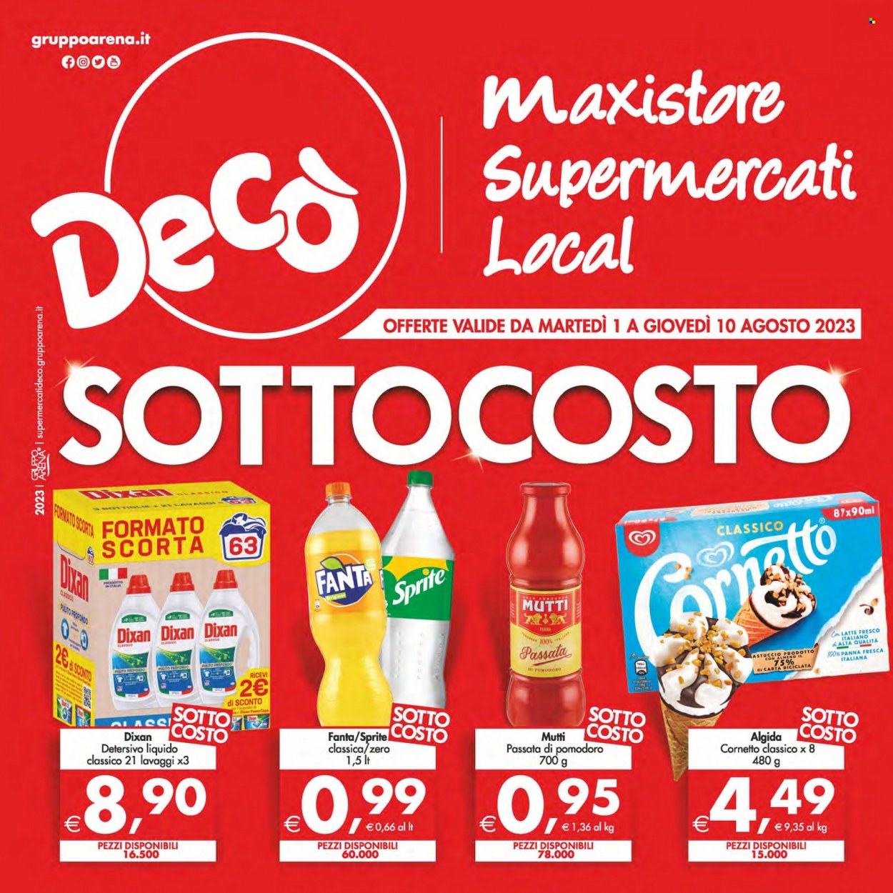 Leták Deco - 1.8.2023 - 10.8.2023. Strana 1