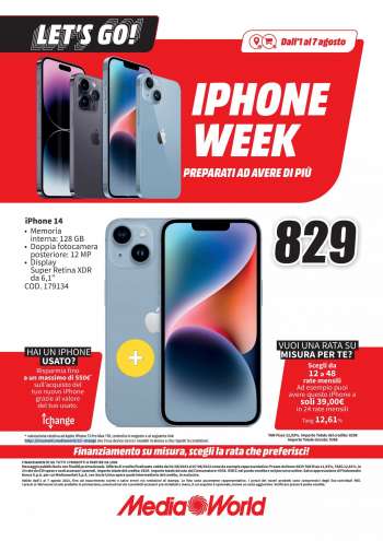 Volantino MediaWorld - 1/8/2023 - 7/8/2023.