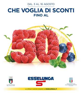 Volantino Esselunga - 3/8/2023 - 16/8/2023.