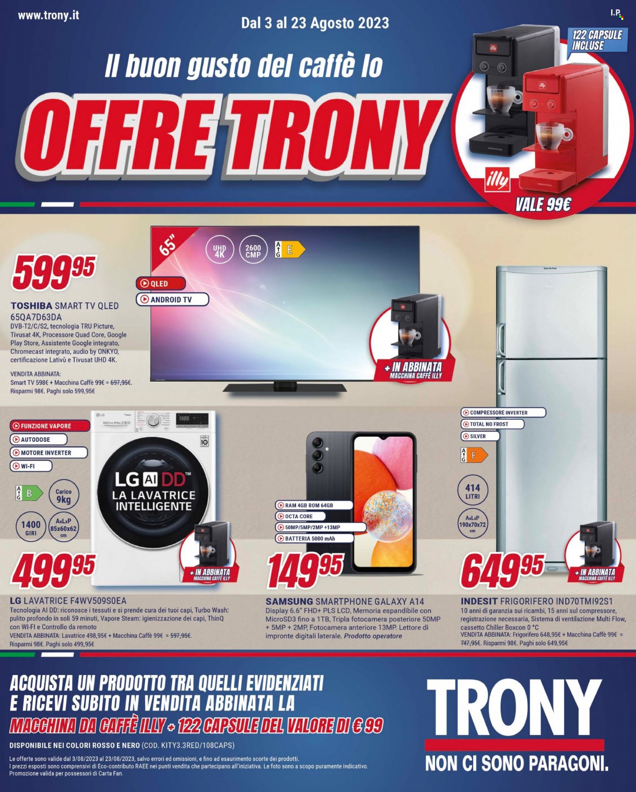 Volantino Trony - 3/8/2023 - 23/8/2023. Pagina 1
