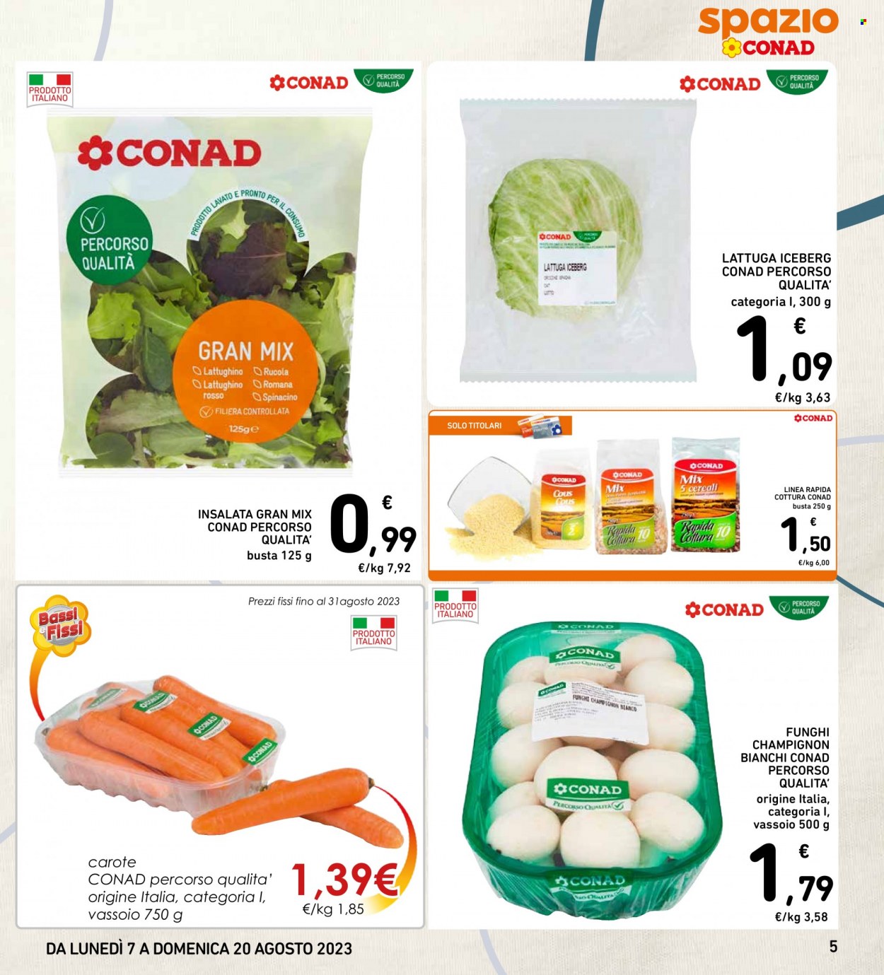 Volantino Spazio Conad - 7/8/2023 - 20/8/2023. Pagina 5