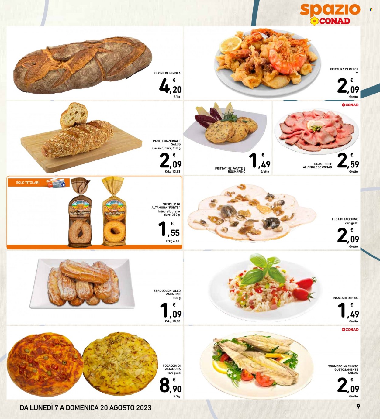 Volantino Spazio Conad - 7/8/2023 - 20/8/2023. Pagina 9